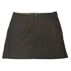 REI‎ Co-op Women's Skirt Size 14 Hiking Dark Grey Pockets Outdoor Athleisure
